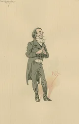 Mr Quayle, ca 1920-talet (penna och bläck med wc på papper)